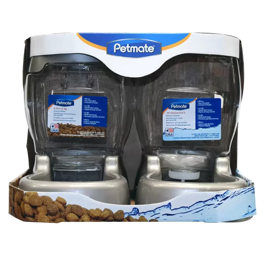 Despachador de Alimento y Agua para Mascotas Petmate